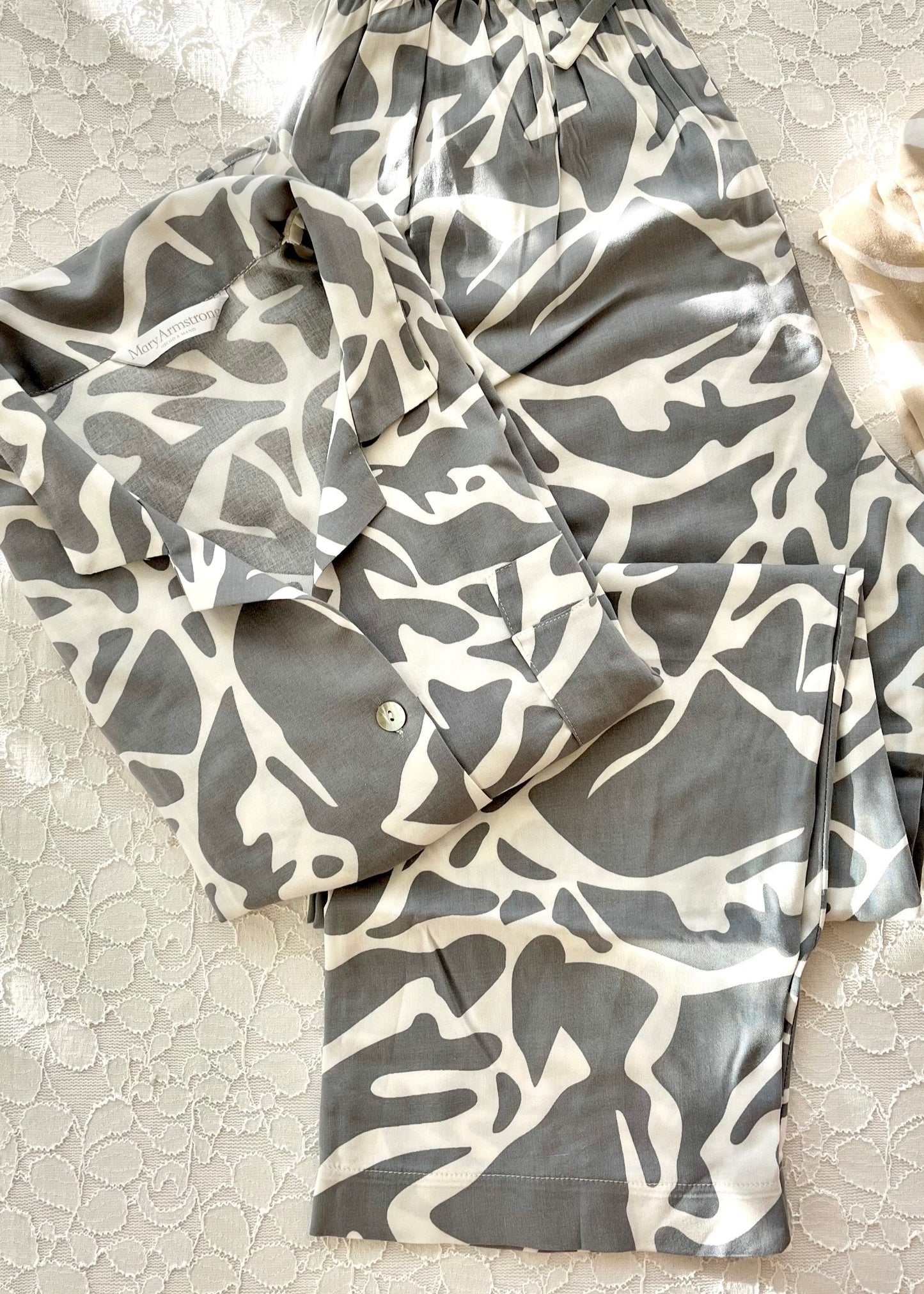 PIJAMA CHARLOTTE GRIS/CREMA