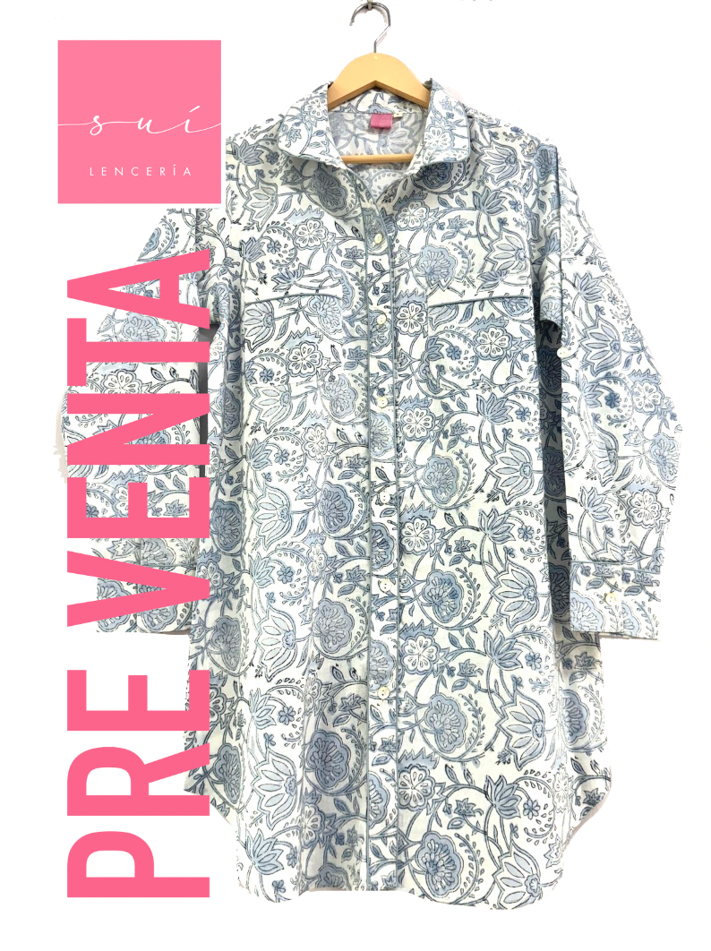 CAMISOLA SUI 2025 / BLANCA CELESTE FLORES