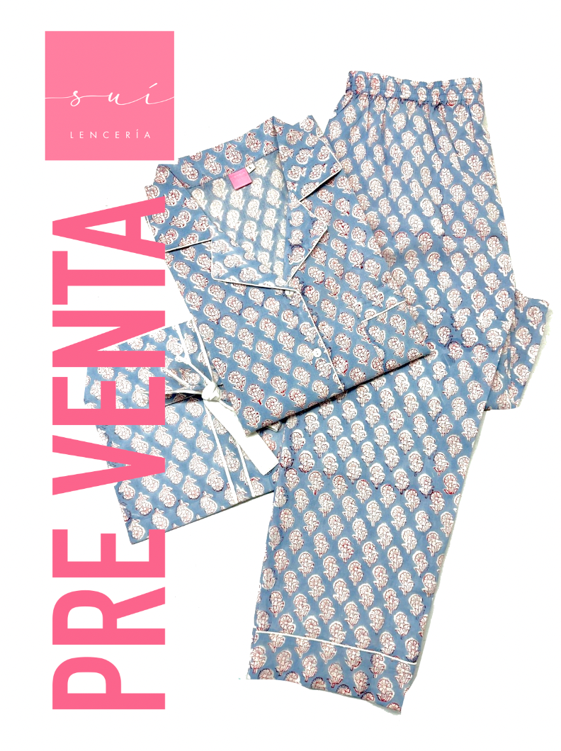 PIJAMA SUI 2025 / CELESTE