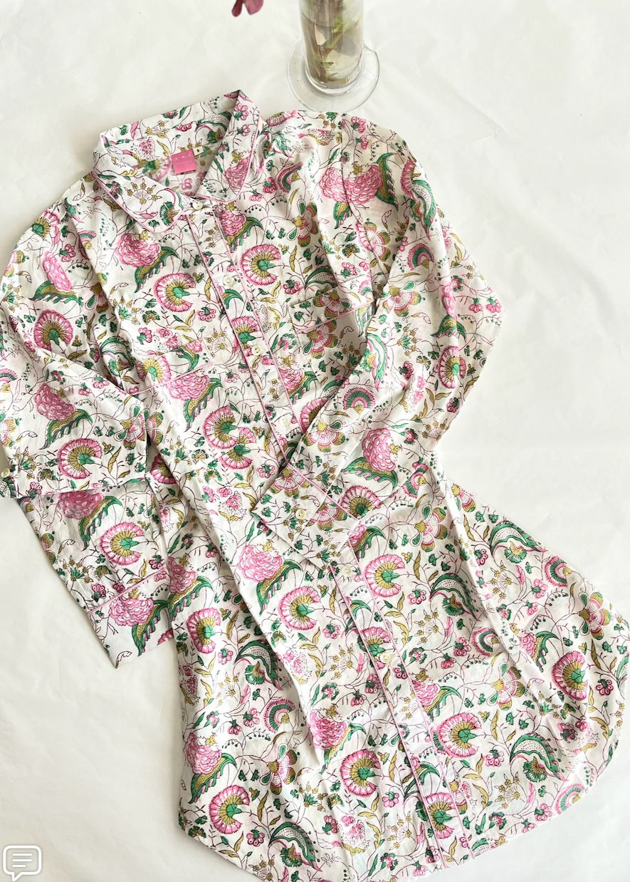 CAMISOLA BLANCA / ROSA