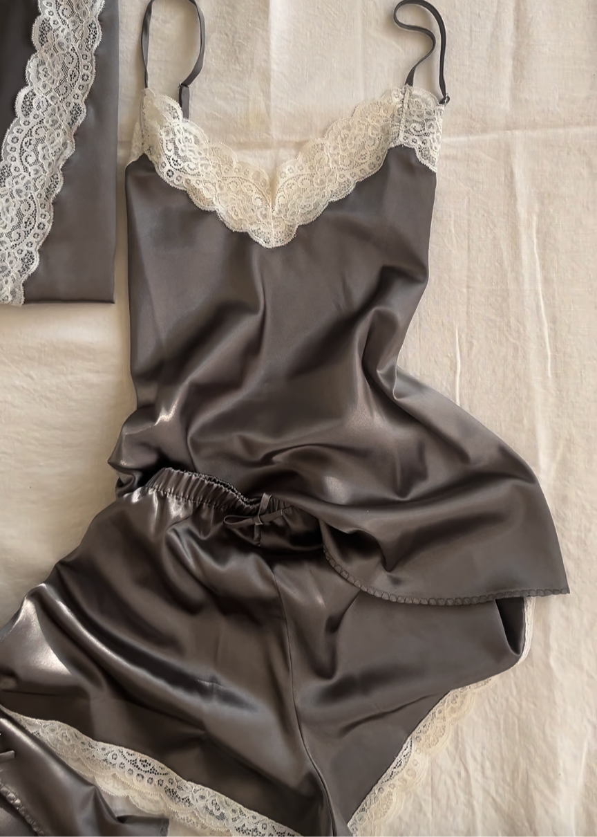 BABY DOLL PITTI MINI SATIN TAUPE