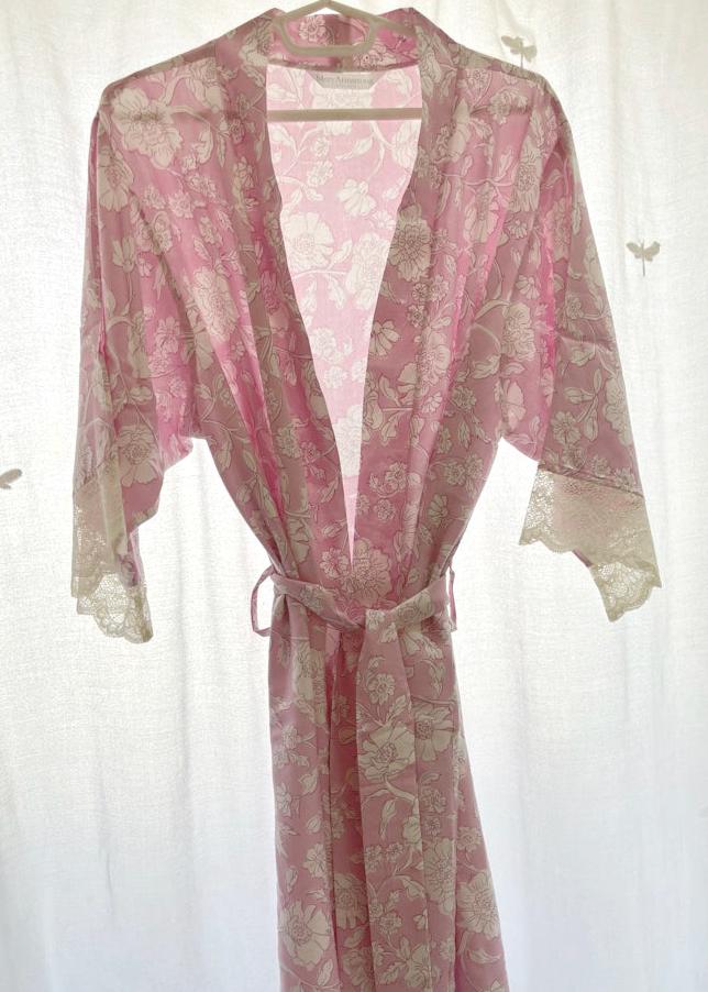 BATA KIMONO ROSADA
