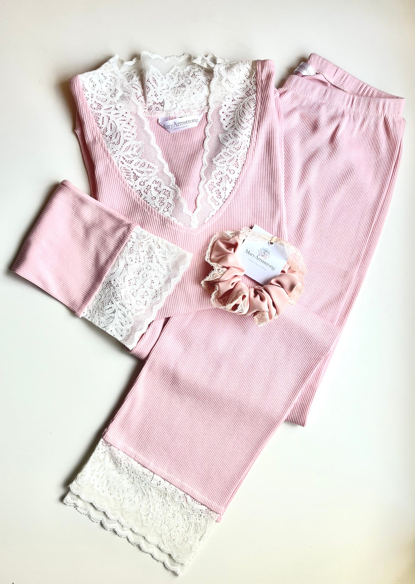 PIJAMA ALGODÓN RIP ROSA