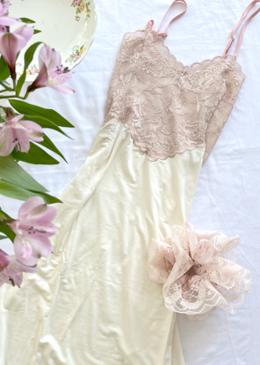 CAMISA AMELIE CRUDO ENCAJE ROSA