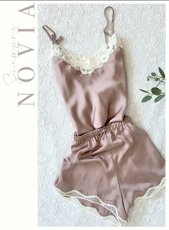 BABY DOLL PITTI MINI SEDA TAUPE