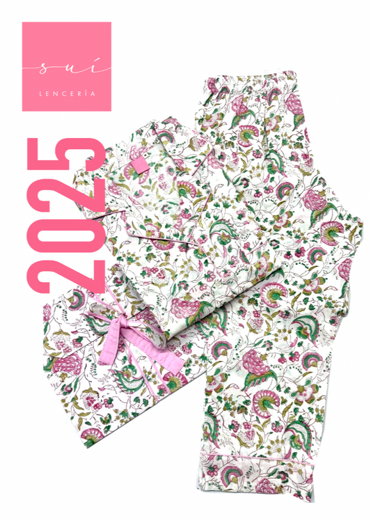 PIJAMA SUI 2025 / BLANCO ROSA