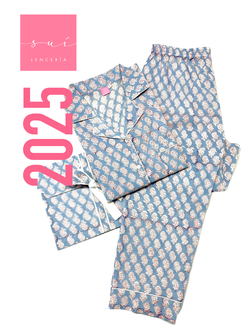 PIJAMA SUI 2025 / CELESTE