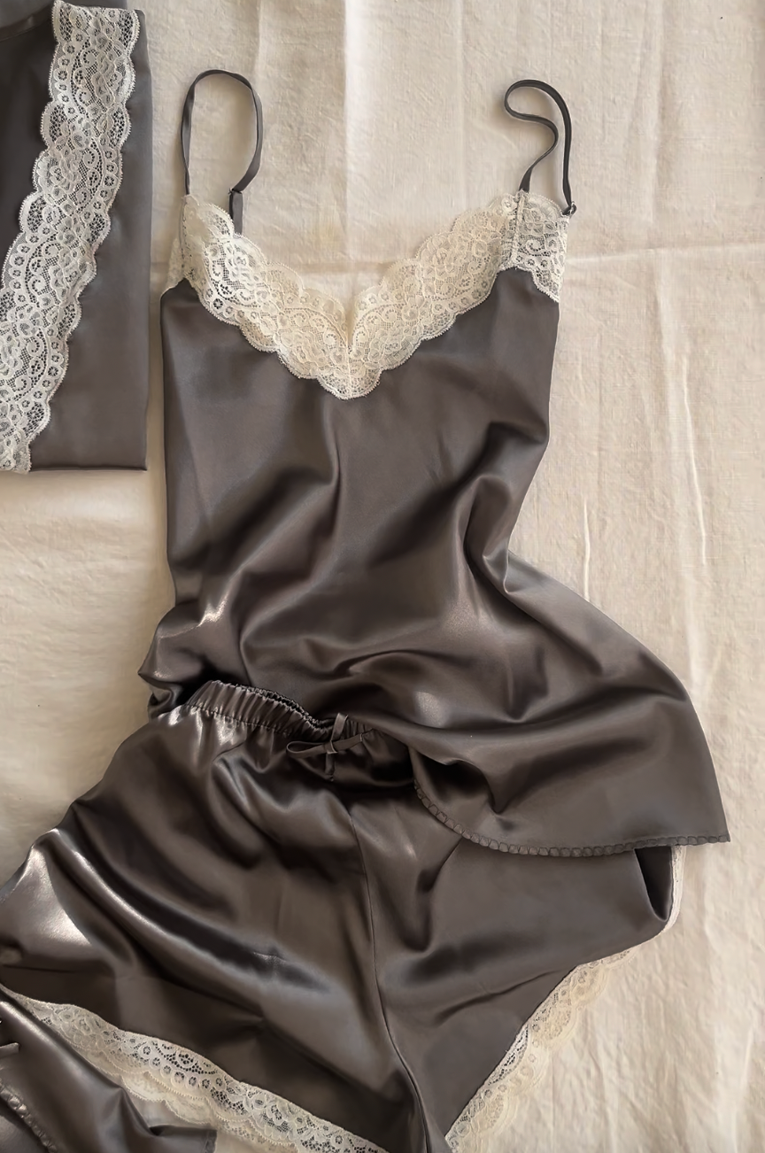 BABY DOLL PITTI MINI SATIN TAUPE