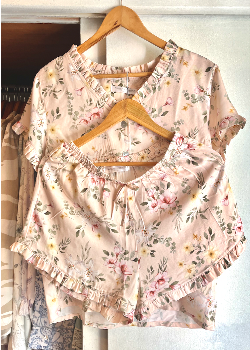 PIJAMA VERANO VUELITOS ROSADO