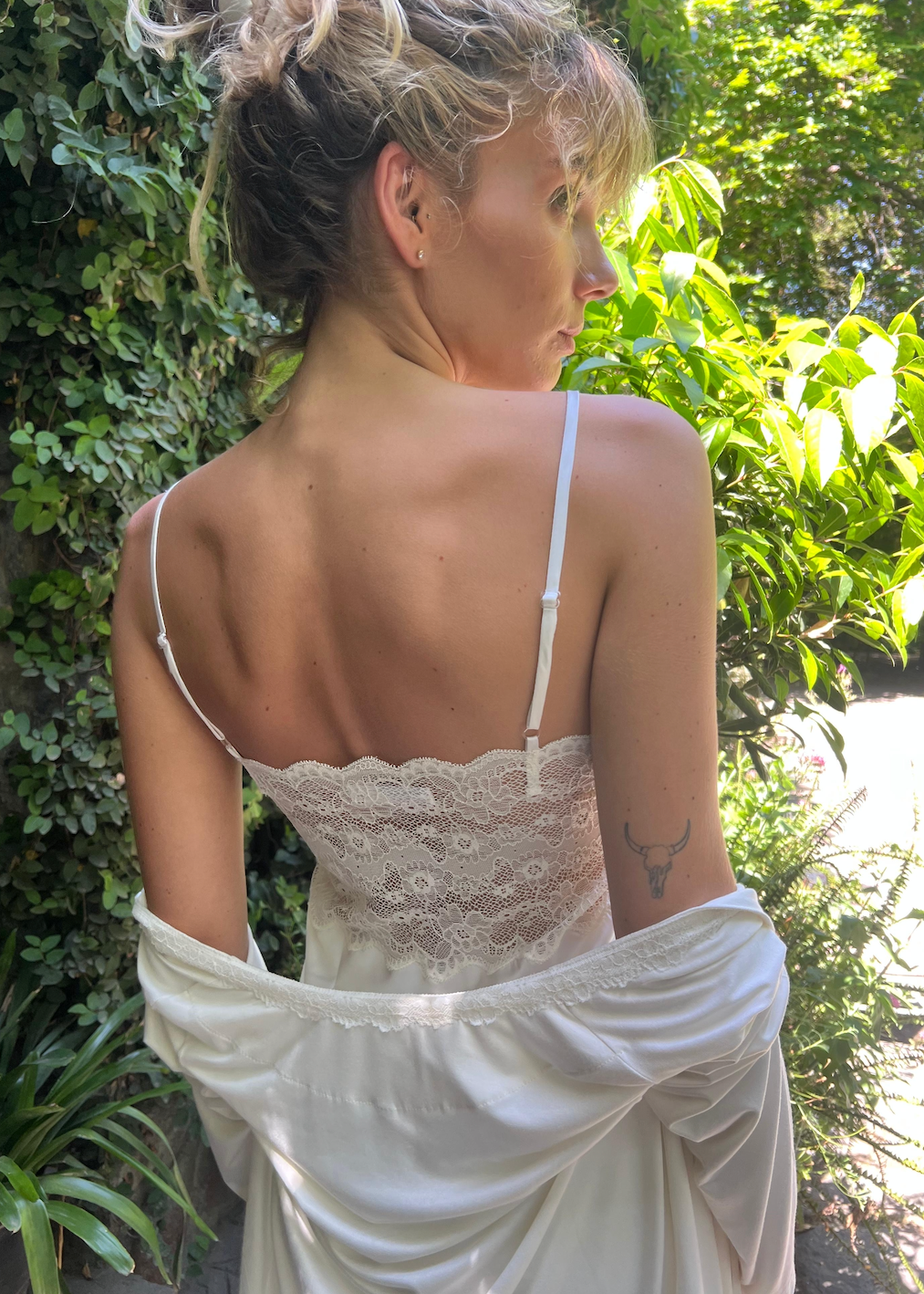 CAMISA AMELIE SATIN SEDA CRUDO