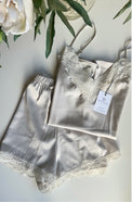 BABY DOLL PITTI MINI GRIS PERLA/CREMA