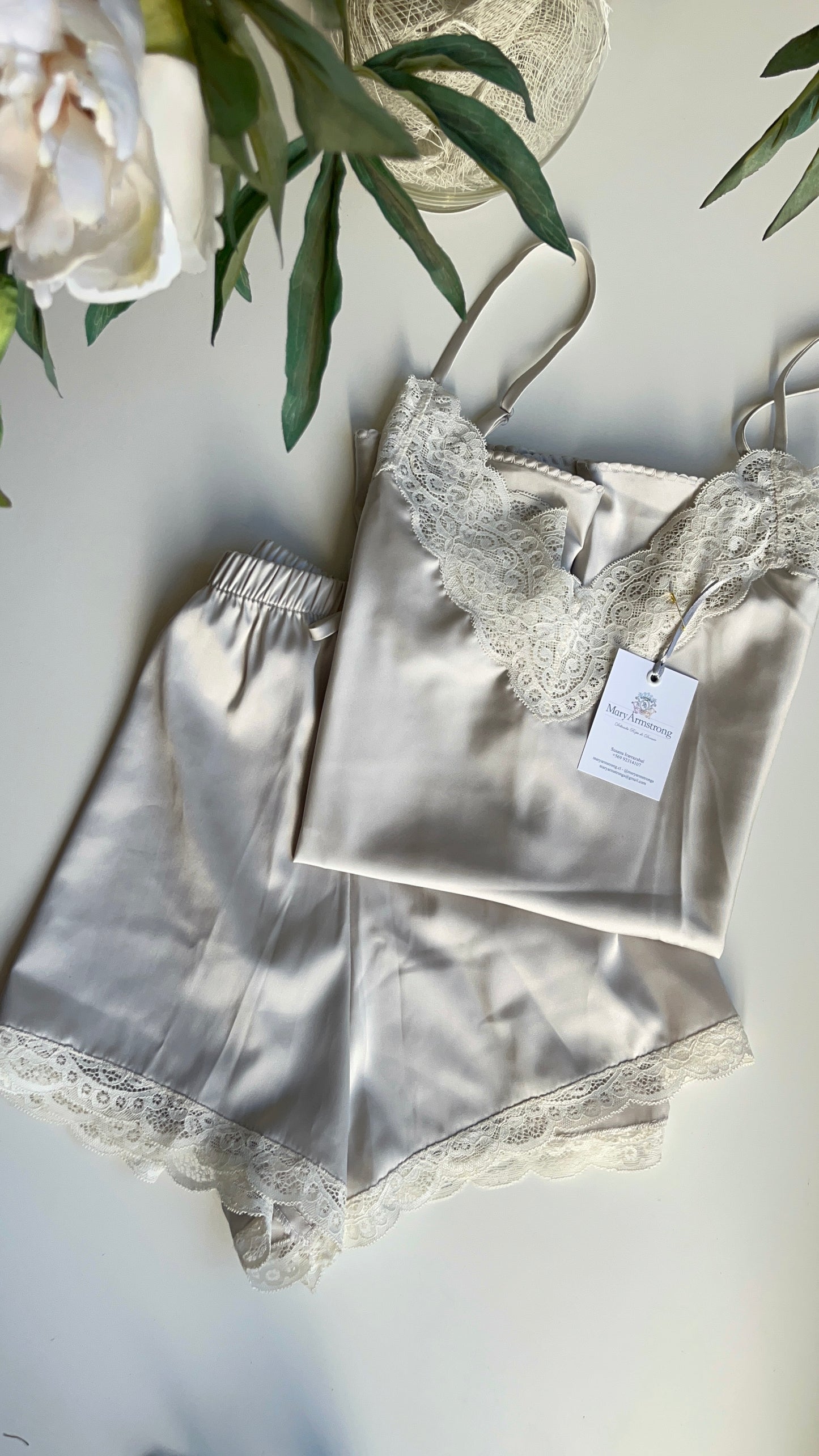 BABY DOLL PITTI MINI GRIS PERLA/CREMA