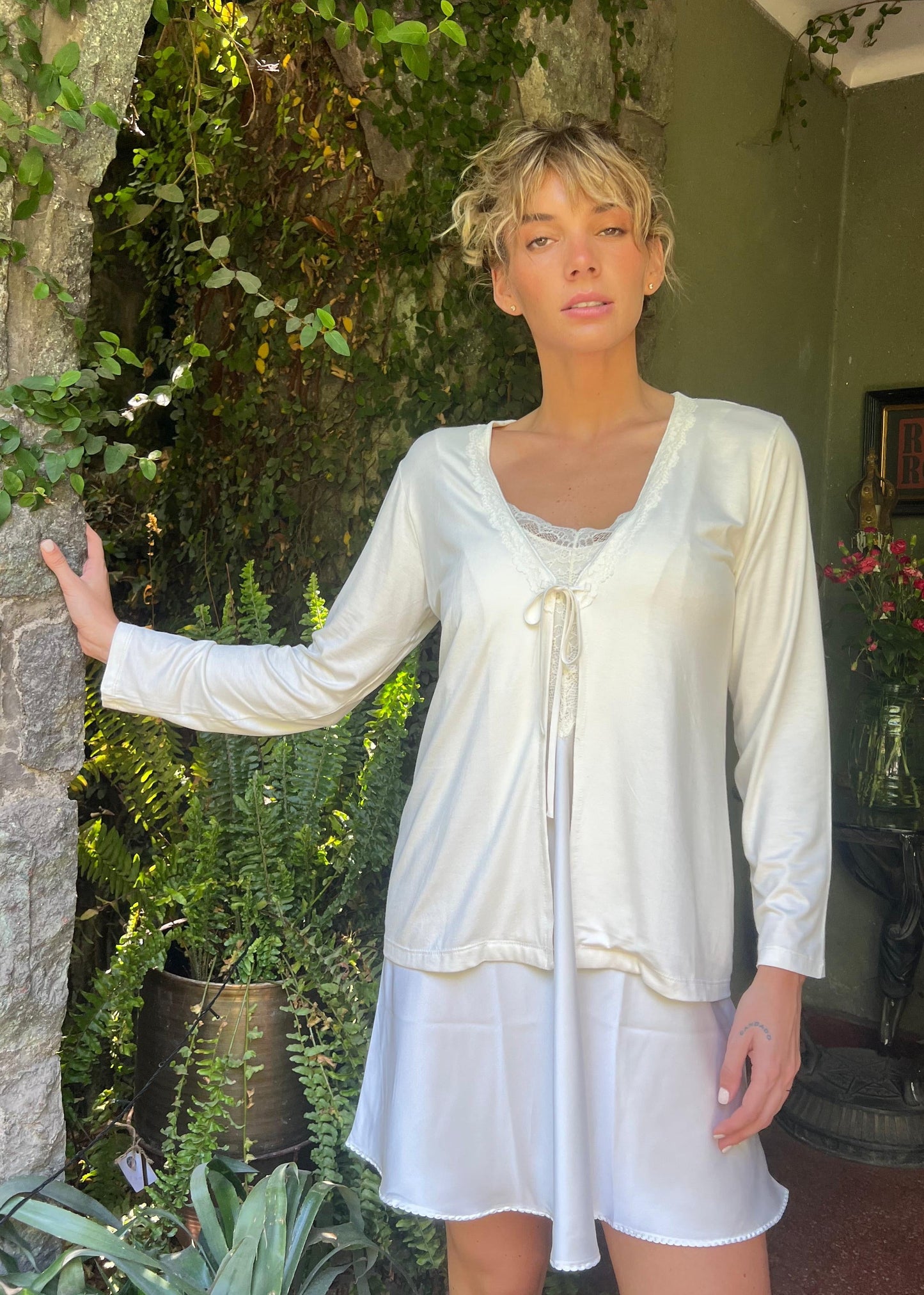 MAÑANITA AMELIE ALGODÓN BLANCO