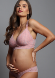 BRALETTE MATERNAL PALO ROSA BICOLOR