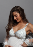 BRALETTE MATERNAL CREMA BICOLOR