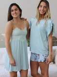 CAMISA AMELIE ALGODÓN CELESTE