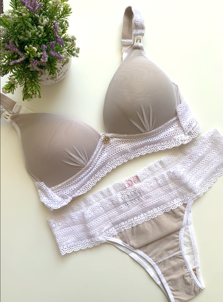 SOSTEN MATERNAL BEIGE CON DELICADO