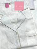 PIJAMA BLANCO VISCOSA RAYAS