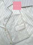 PIJAMA BLANCO VISCOSA RAYAS