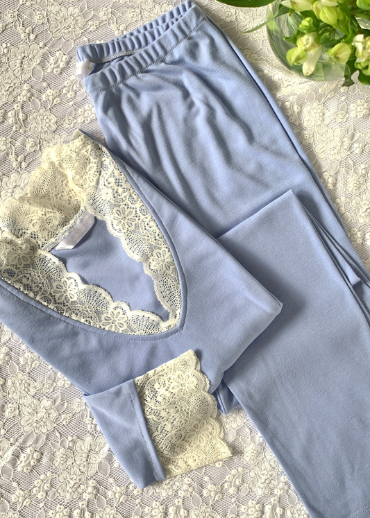 PIJAMA ALGODÓN GAMUZA JAZMIN