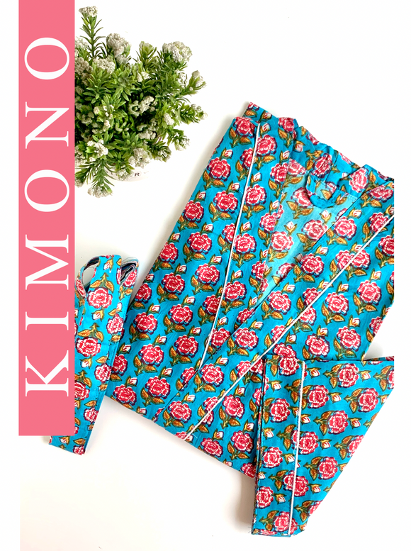 KIMONO LARGO CALIPSO ROJO