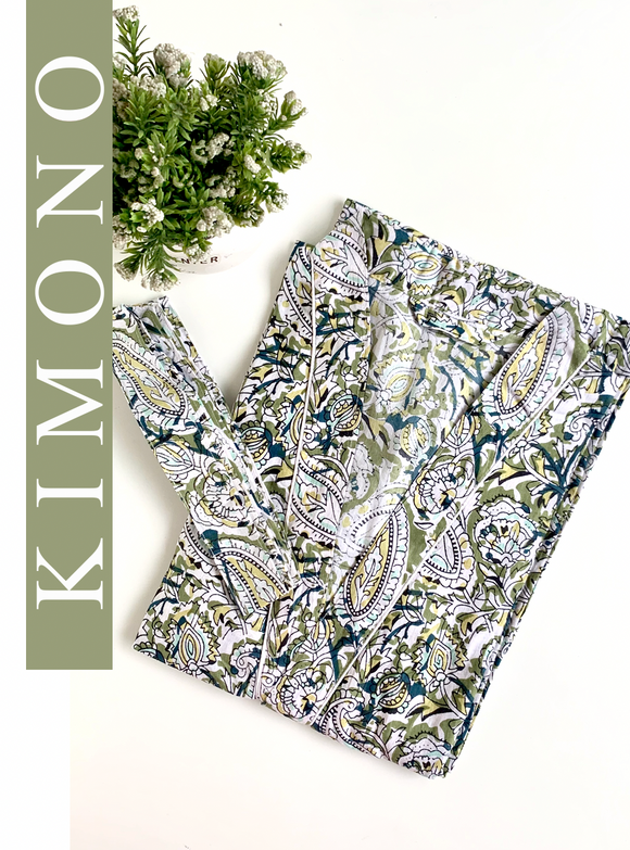 KIMONO LARGO OLIVA