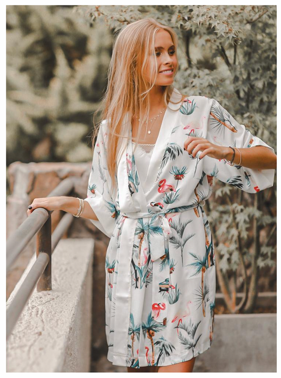 KIMONO VISCOSA ESTAMPADO FLAMENCO
