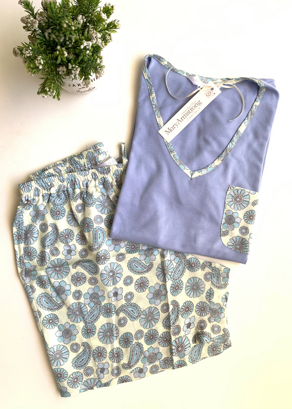 PIJAMA SHORT MANGA CORTA CALABAZA JAZMIN
